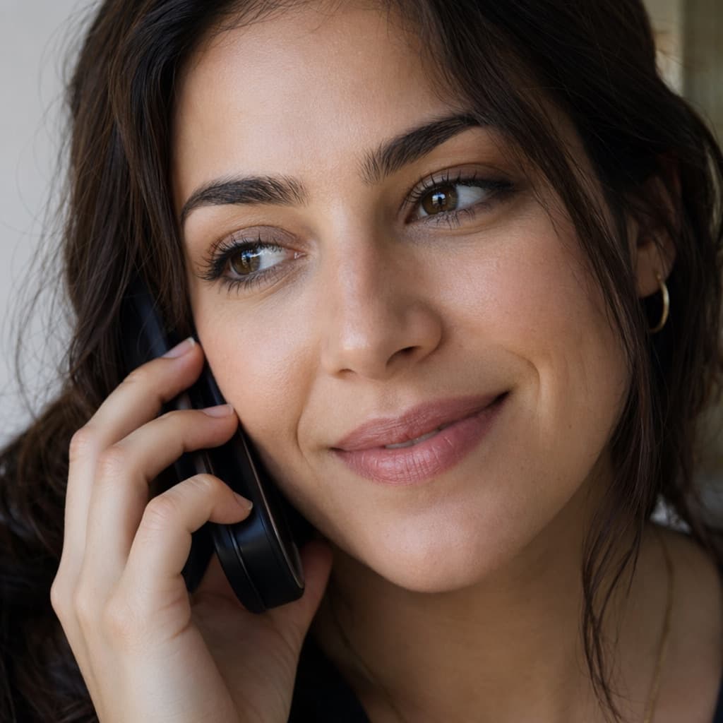 A client calling the office for personal help